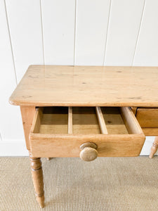 An English Country Pine Console Table