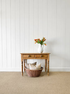 An English Country Pine Console Table
