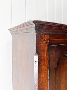 An Exceptional Early 19th Century English Oak Linen Press Housekeepers Cupboard