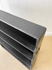 An English Ebonized 19th Century Waterfall Bookcase