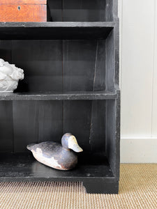 An English Ebonized 19th Century Waterfall Bookcase