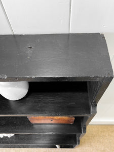 An English Ebonized 19th Century Waterfall Bookcase