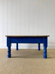 An Antique English Painted Country Pine Coffee Table