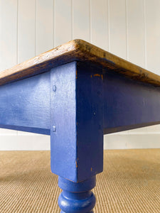 An Antique English Painted Country Pine Coffee Table