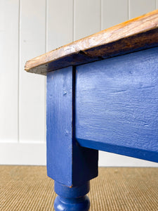 An Antique English Painted Country Pine Coffee Table