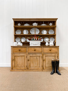 An Early 19th Century Pine Welsh Dresser or Cupboard
