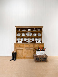An Early 19th Century Pine Welsh Dresser or Cupboard