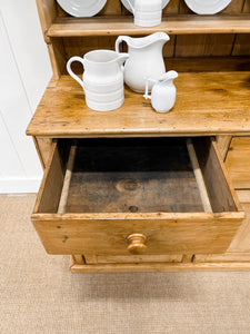 An Early 19th Century Pine Welsh Dresser or Cupboard