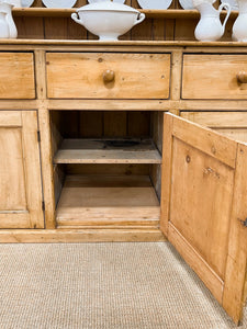 An Early 19th Century Pine Welsh Dresser or Cupboard