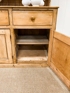 An Early 19th Century Pine Welsh Dresser or Cupboard