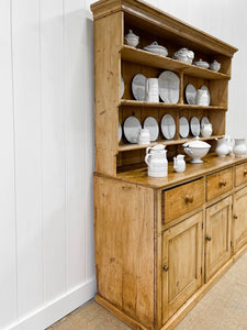 An Early 19th Century Pine Welsh Dresser or Cupboard