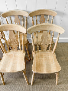 A Set of 6 Fiddleback Chairs