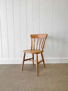A Set of 6 Vintage Slatback Chairs