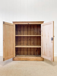 A 5ft Tall English 19th Century Pine Cupboard