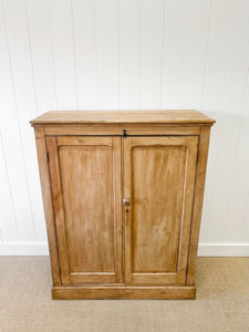 A 5ft Tall English 19th Century Pine Cupboard