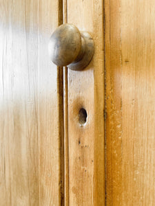A 5ft Tall English 19th Century Pine Cupboard