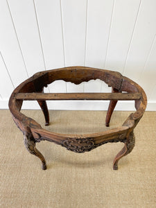 An Antique Belgian or French Louis XV Oak Side Table with Marble Top 18th Century