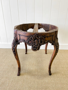 An Antique Belgian or French Louis XV Oak Side Table with Marble Top 18th Century