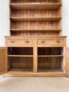 A 19th Century English Pine Bookcase Cabinet or Hutch