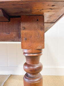 An Antique Country Pine 9ft Dining Table