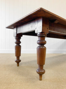 An Antique Country Pine 9ft Dining Table
