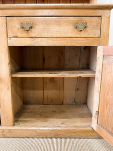 A 19th Century English Pine Bookcase Cabinet or Hutch