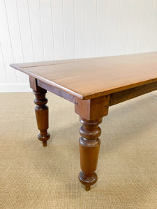 An Antique Country Pine 9ft Dining Table