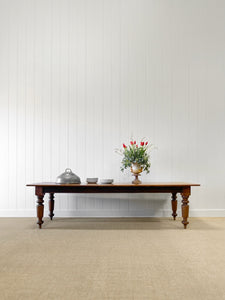An Antique Country Pine 9ft Dining Table