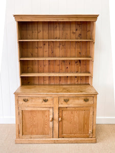 A 19th Century English Pine Bookcase Cabinet or Hutch