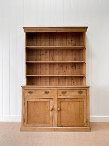 A 19th Century English Pine Bookcase Cabinet or Hutch