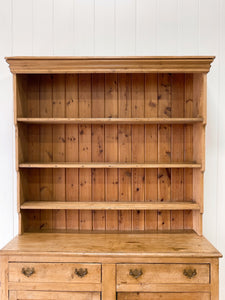 A 19th Century English Pine Bookcase Cabinet or Hutch