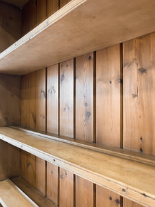A 19th Century English Pine Bookcase Cabinet or Hutch