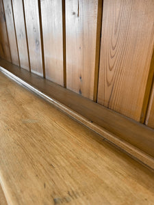 A 19th Century English Pine Bookcase Cabinet or Hutch
