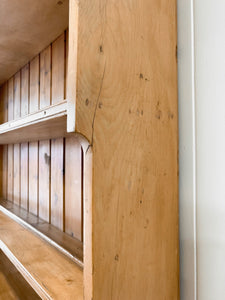 A 19th Century English Pine Bookcase Cabinet or Hutch