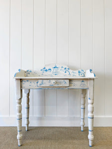 An Antique Chinoiserie Galleried Washstand or Console Table