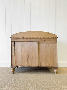An Antique English Light Pine Chest of Drawers Dresser c1890 with Gallery