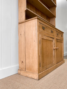 A 19th Century English Pine Bookcase Cabinet or Hutch