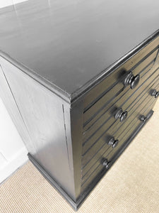 A Tall 19th Century English Chest of Drawers/Dresser