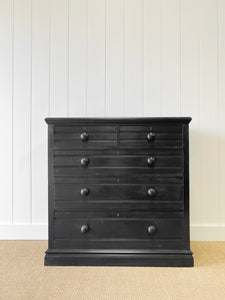 A Tall 19th Century English Chest of Drawers/Dresser
