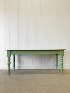 An English Country 6ft Painted Sideboard or Narrow Dining Table