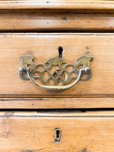 An Early 19th Century Pine Welsh Dresser or Cupboard with Chamfered Corners