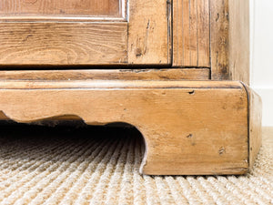 An Early 19th Century Pine Welsh Dresser or Cupboard with Chamfered Corners