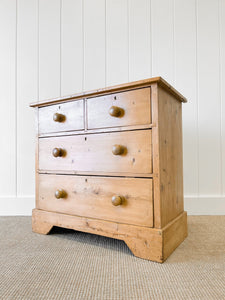 A Diminutive Antique English Pine Chest of Drawers c1890