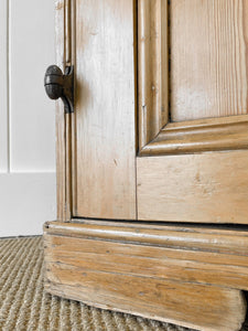 A Shallow 19th Century Pine Kitchen Cupboard or Bookcase
