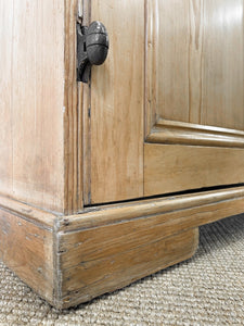 A Shallow 19th Century Pine Kitchen Cupboard or Bookcase