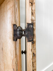 A Shallow 19th Century Pine Kitchen Cupboard or Bookcase