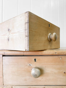 A Diminutive Antique English Pine Chest of Drawers c1890