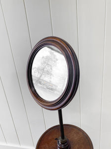An Antique Georgian Mahogany Mirror on Stand c1820