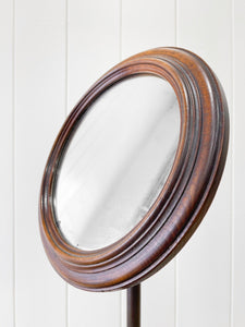 An Antique Georgian Mahogany Mirror on Stand c1820