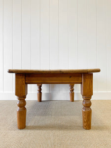 An Antique English Country Pine Coffee Table